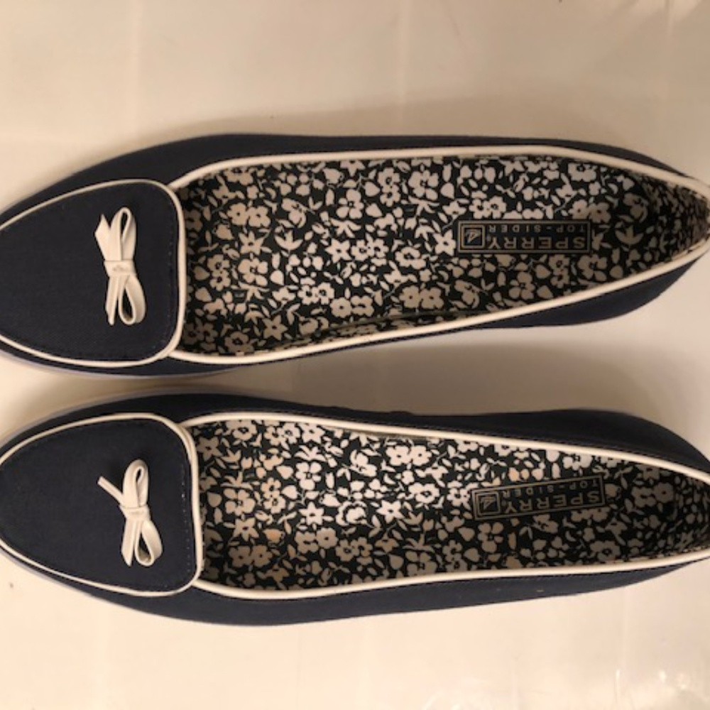Fashionable Sperry Canvas Top-Sider, Navy/White